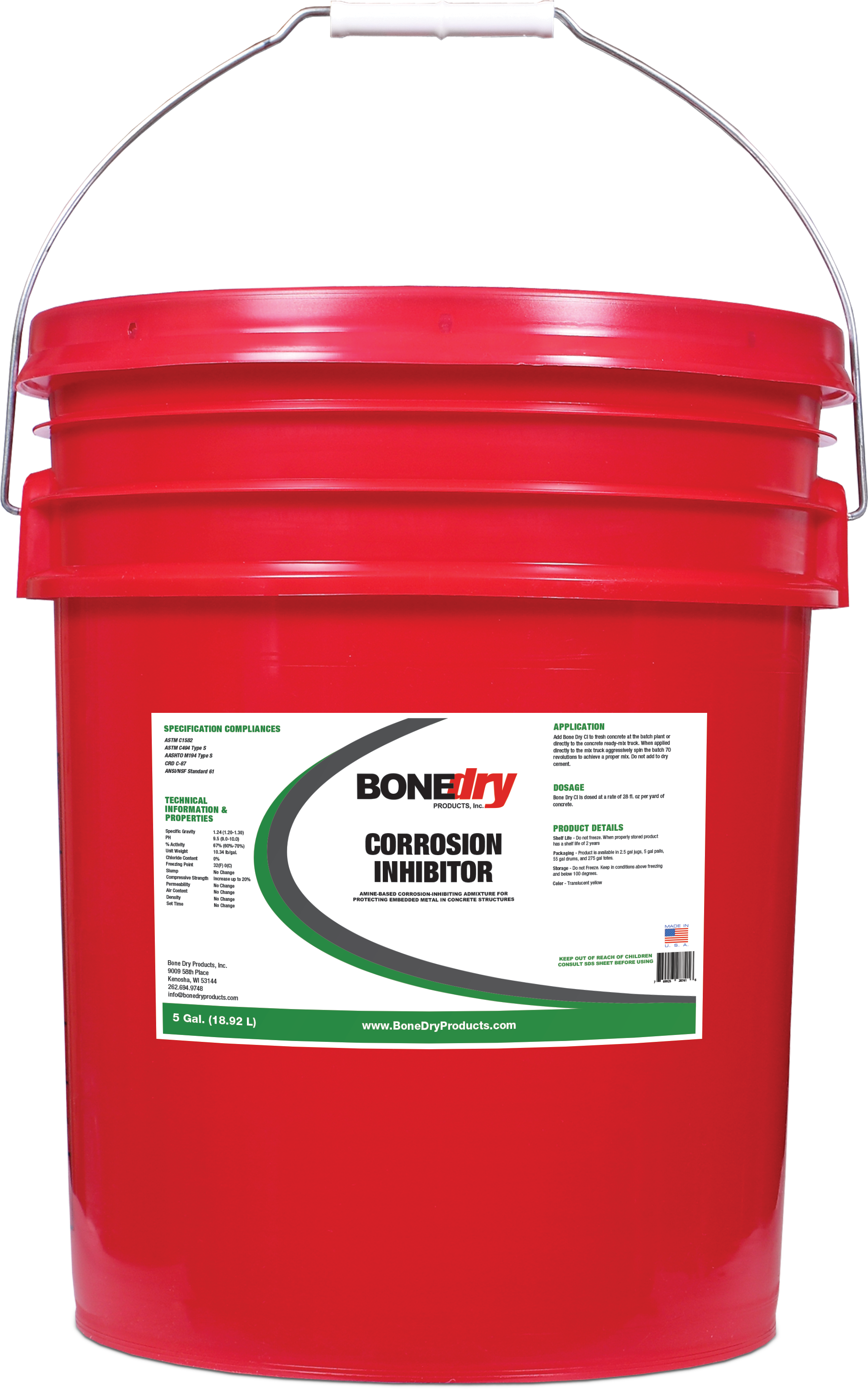 Bone Dry Corrosion Inhibitor Admixture 5 Gallons