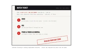 Bone Dry Pro Admix Batch Ticket